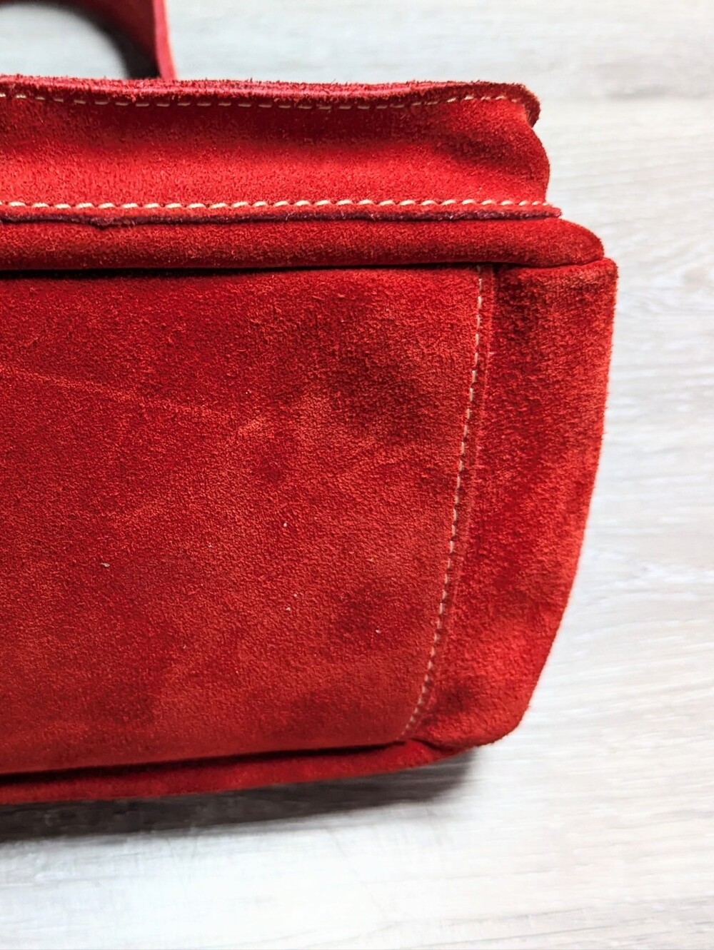 Vintage 2002 Banana Republic Suede Handbag Y2K - Picture 8 of 12